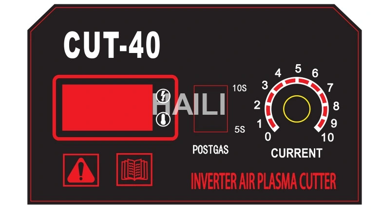110V 230V Dual Voltage Cut 40 AMP Pilot Air Plasma Cutter with Compressor
