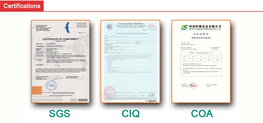 China Origin Calcium Silicon Casi Alloy with Factory Price