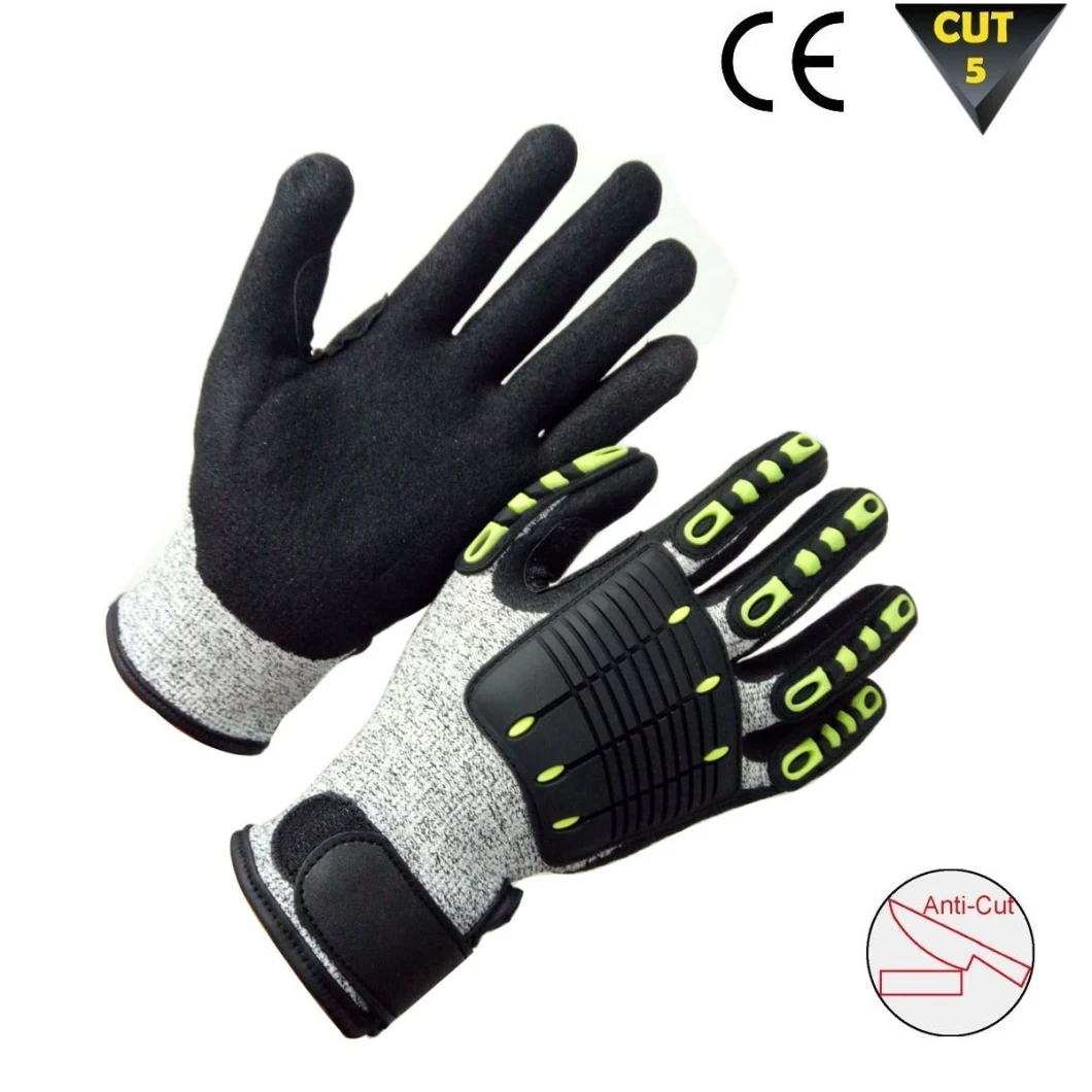 Cut and TPR Impact Resistant Cold Resistant Safety Gloves
