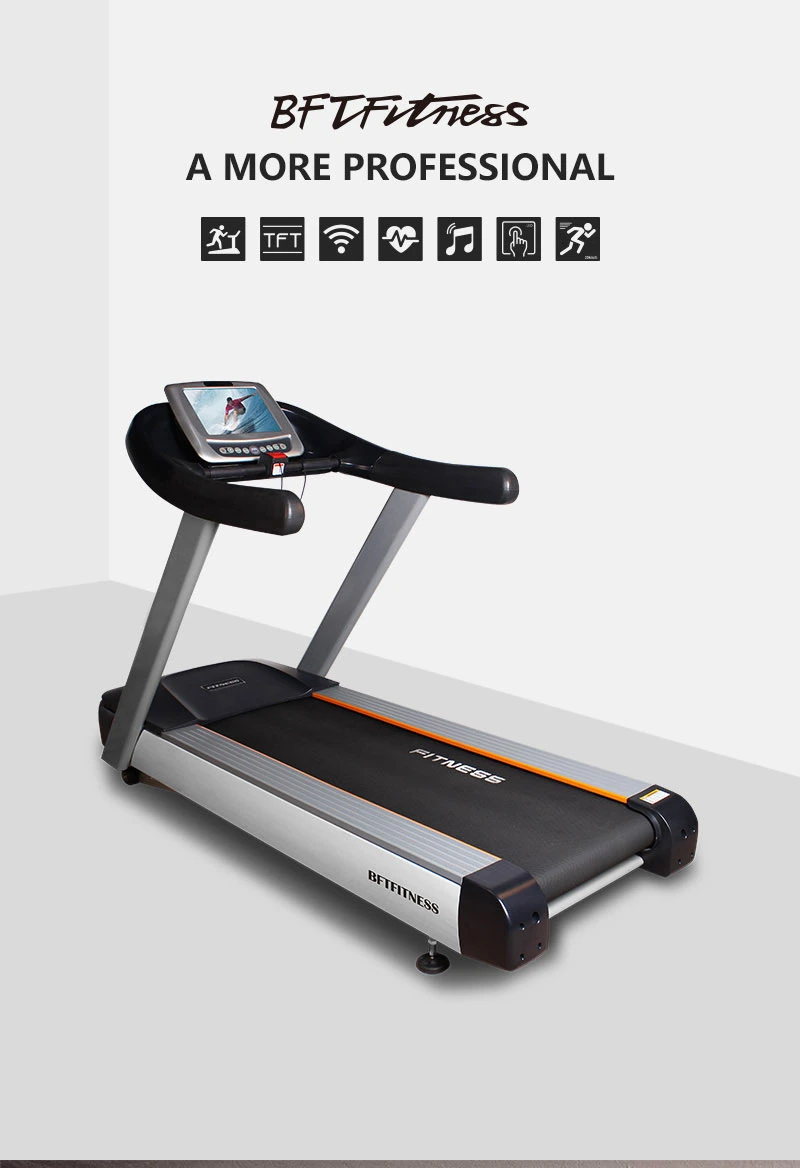 Commercial Gym Equipment 6.0HP Commercial Treadmill with Wide Belt 1-20km/H Speed/Indoor Fitness Machine High Quality Commercial Treadmill Bct-04