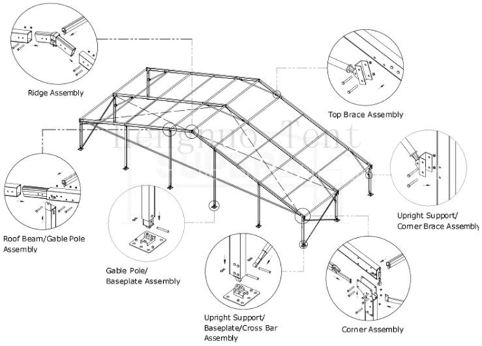 Best Price 500 People Tent Transparent Marquee for Wedding Ceremony