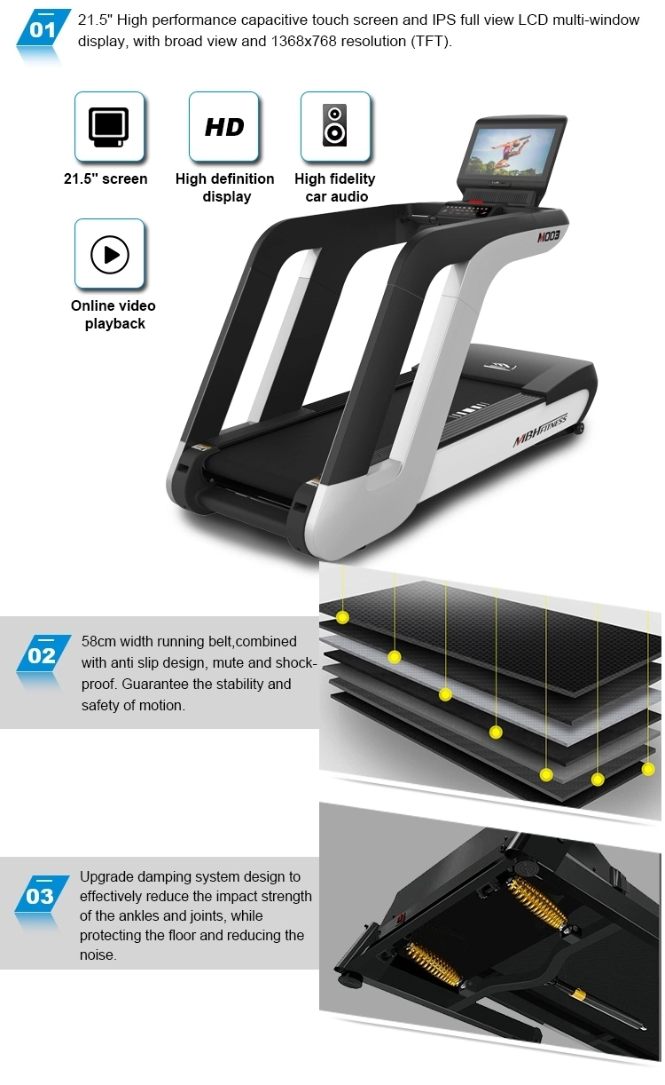 New Multi Body Strong Commercial Treadmill Machine