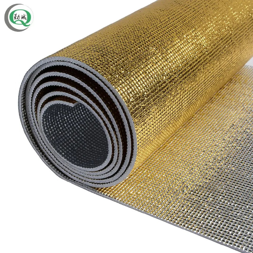 2mm 3mm 5mm 10mm Heat Insulated Foam Waterproof Floor Underlayment with Aluminum Foil