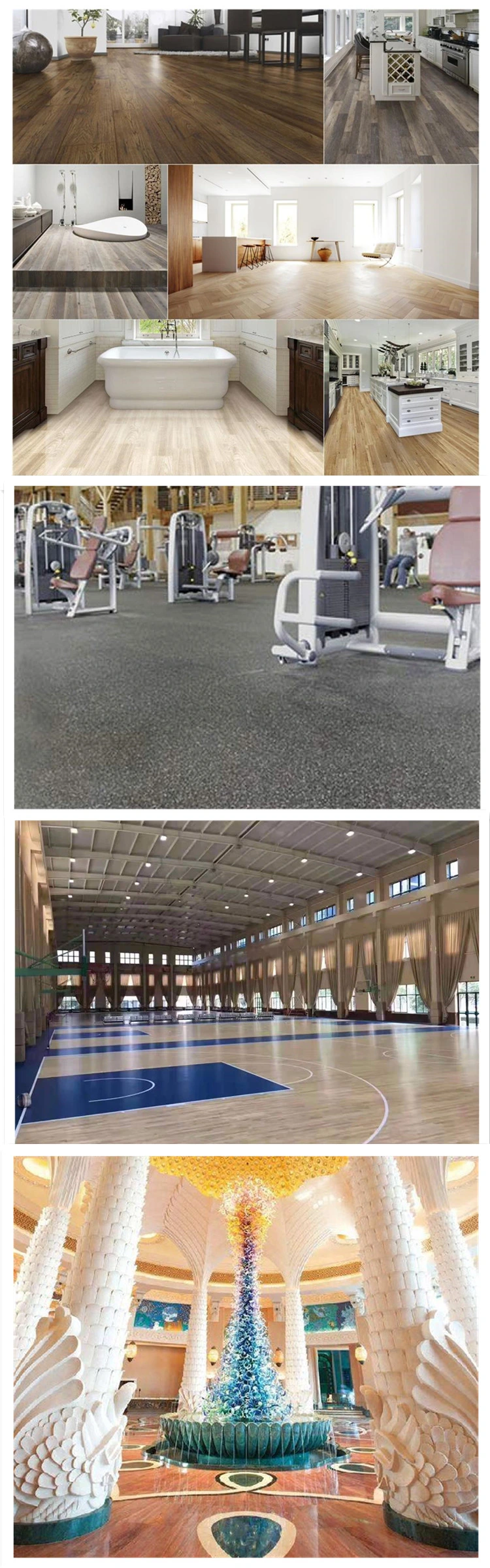 Spc Rigid Core Luxury Vinyl Flooring with 1mm IXPE Underlayment