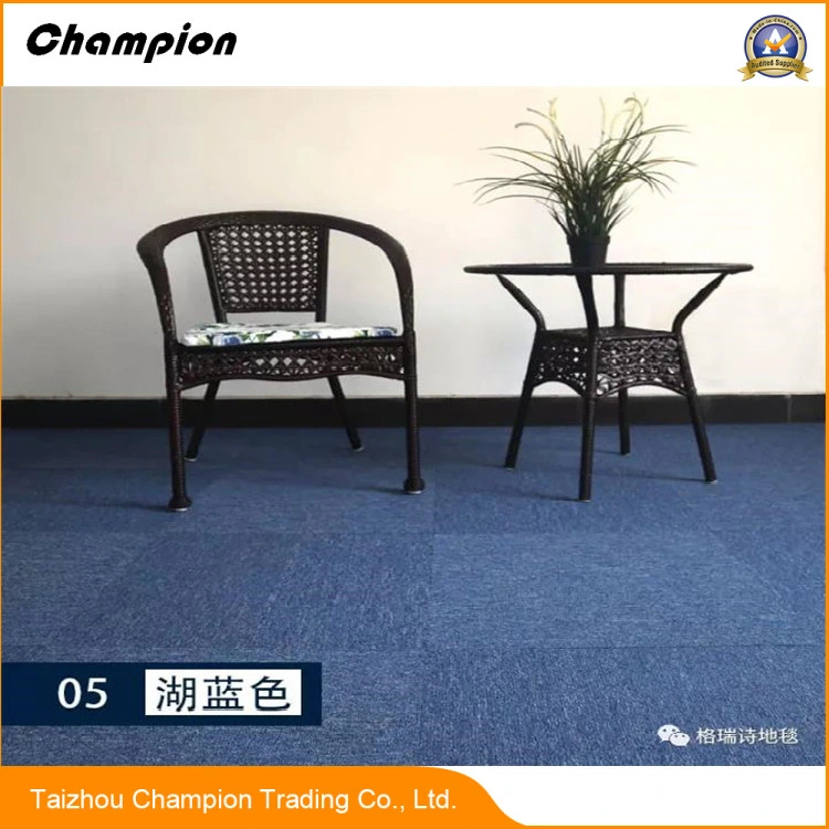 Dl Nylon/ Polypropylene Carpet Tiles Manufacturer, Thick Office Carpet Tiles, PVC/Bitumen Backing Commercial Carpet Tile