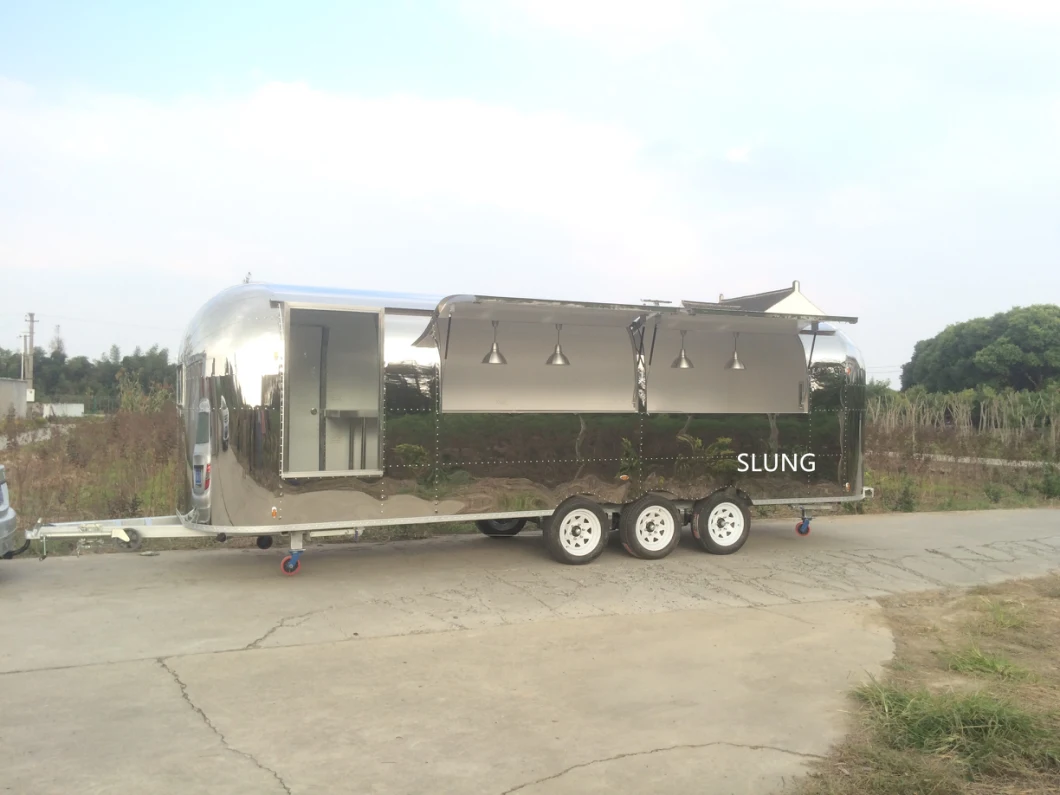 Customized Airstream Luxury Mobile Fast Food Camper Truck/ Ice Cream Coffee Camper Trailer