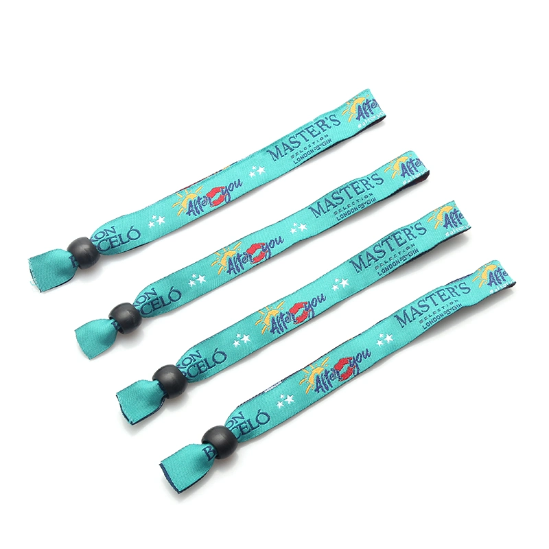 Top Sale Festival Wristband Fashion Promotional Event Woven Plastic Lock Festival Bracelet