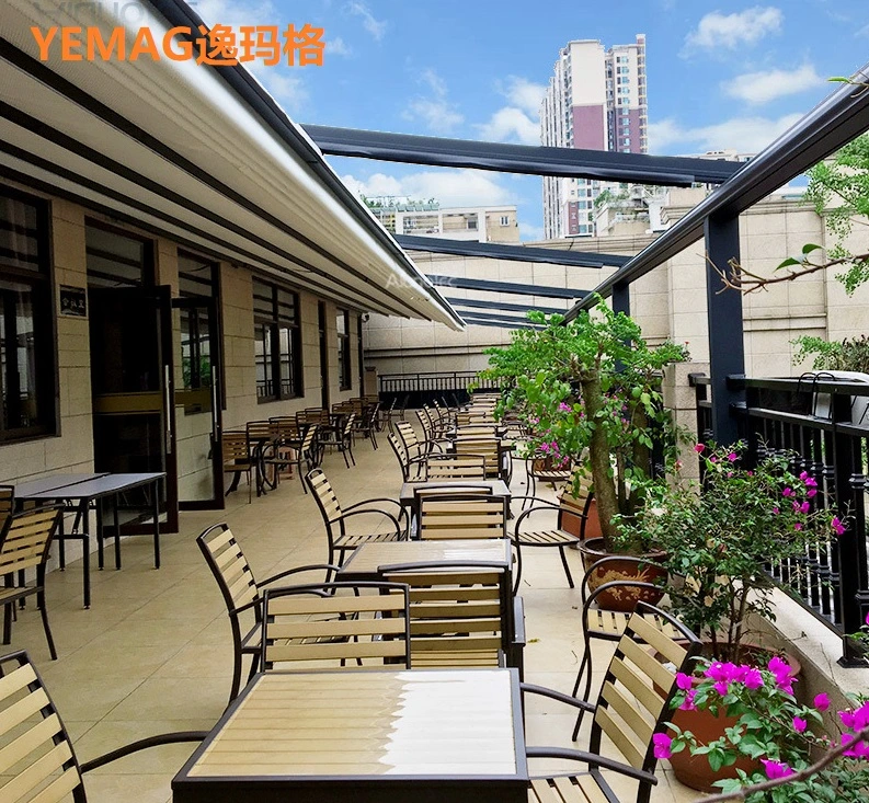 Yemag High Quality Folding Retractable Awning Roof for Decking/Awning/Pavilion/Gazebo