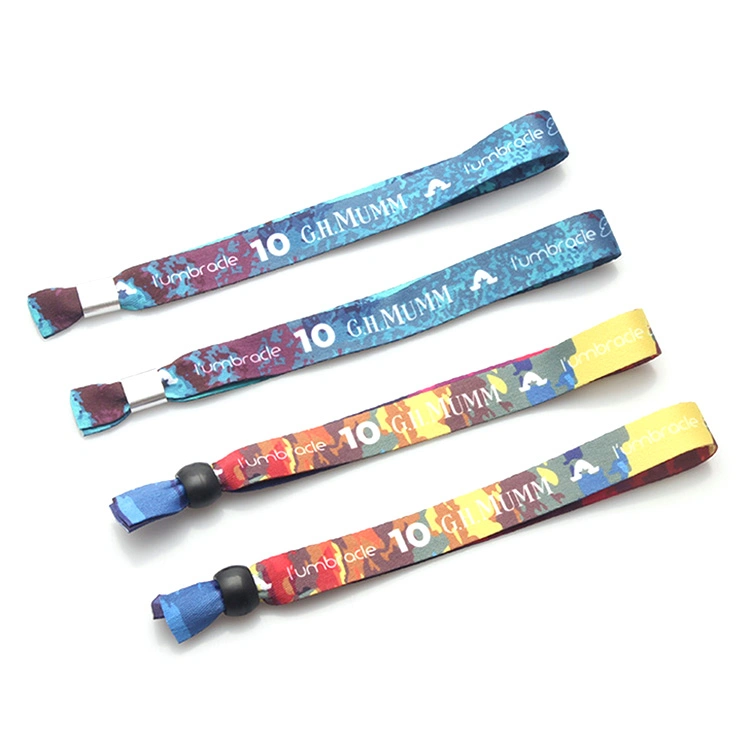 Top Sale Festival Wristband Fashion Promotional Event Woven Plastic Lock Festival Bracelet