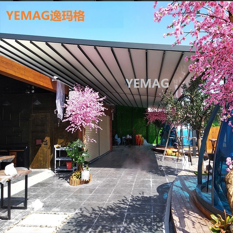 Yemag High Quality Folding Retractable Awning Roof for Decking/Awning/Pavilion/Gazebo