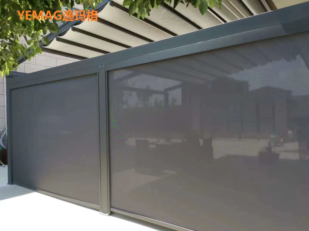 Yemag High Quality Folding Retractable Awning Roof for Decking/Awning/Pavilion/Gazebo