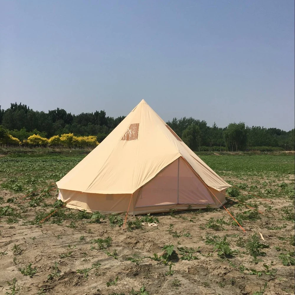 Glamping Luxury Canvas Event Tent Family Camping Bell Tents Tent with Innter Tent