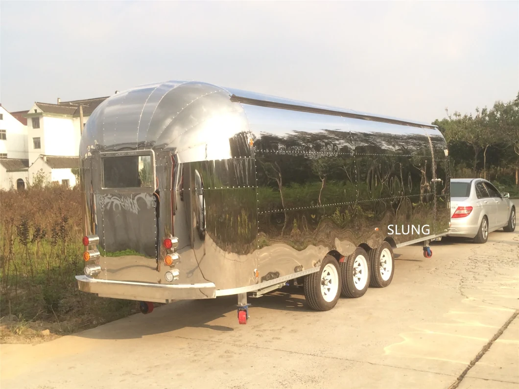 Customized Airstream Luxury Mobile Fast Food Camper Truck/ Ice Cream Coffee Camper Trailer