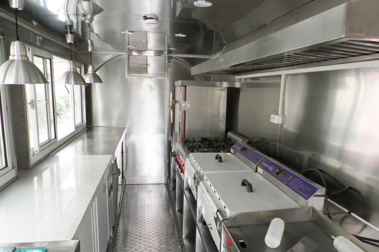 Portable Us Concession Food Trailer Food Trailer Solar Balcony Carbinet for Sale Camper Trailer