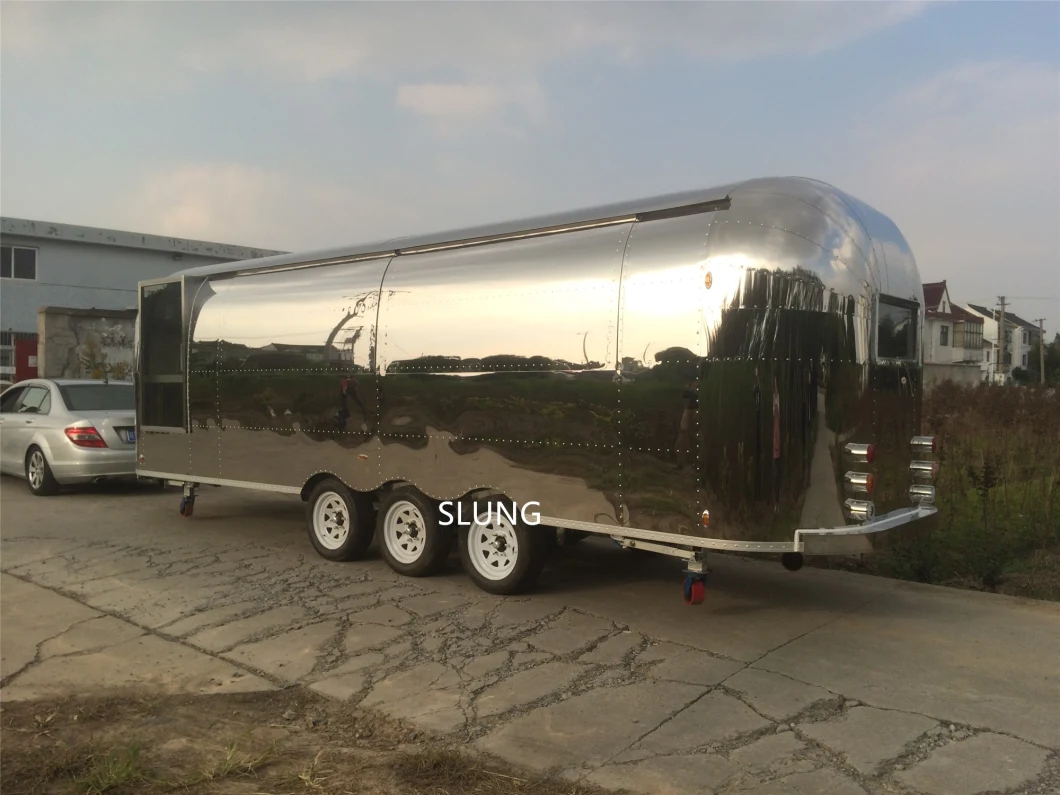 Customized Airstream Luxury Mobile Fast Food Camper Truck/ Ice Cream Coffee Camper Trailer