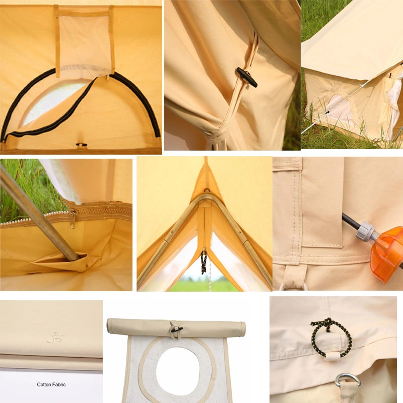 6 Metre Ultimate PRO Twin Door Bell Tent for Family Glamping