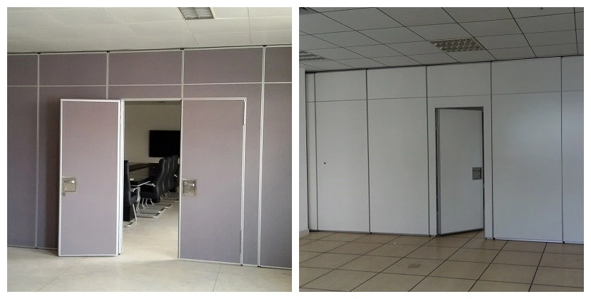 Soundproof Decorative Material Folding Movable Partition Walls with Installation