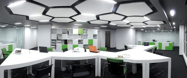 Acoustic Hexagon Baffle Cloud Ceiling Board