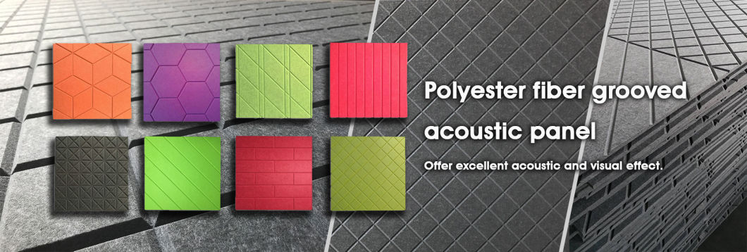 Carved Soundproof Acoustic Polyester Fiber Panel