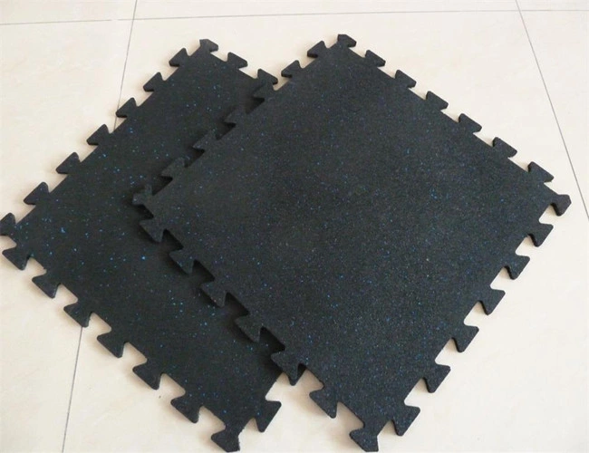 Oil Resistance Rubber Mat, Anti-Slip Interlocking Gym Rubber Floor Mat, Outd or Rubber Mat