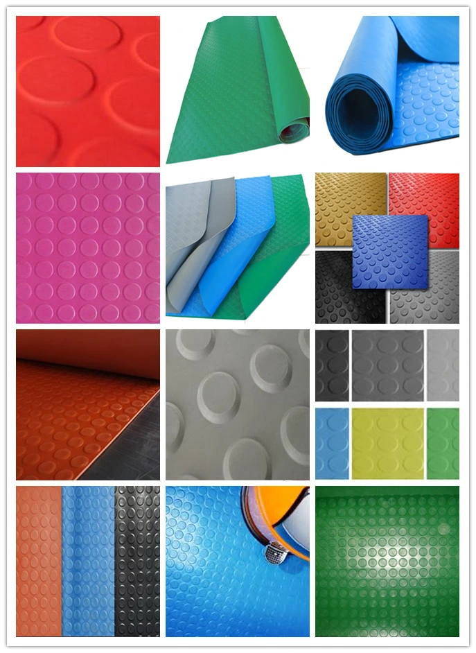 Factory Non-Slip Rubber Matting/Stud Coin/Checker/Diamond/Fine Ribbed Matting