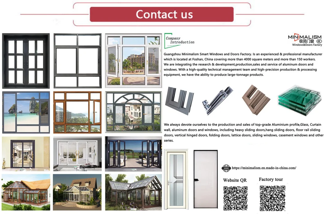 Aluminium Material Casement Window Clear Glass with 5mm Thickness Soundproof