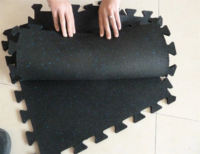 Oil Resistance Rubber Mat, Anti-Slip Interlocking Gym Rubber Floor Mat, Outd or Rubber Mat