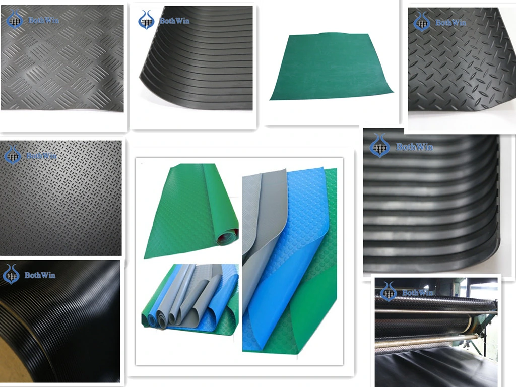 Factory Non-Slip Rubber Matting/Stud Coin/Checker/Diamond/Fine Ribbed Matting