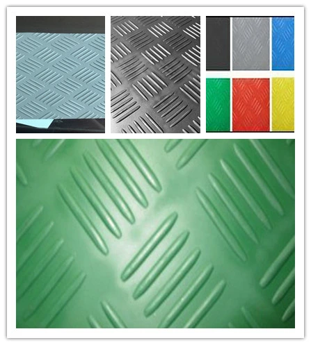 Factory Non-Slip Rubber Matting/Stud Coin/Checker/Diamond/Fine Ribbed Matting