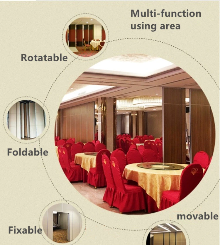 Wooden Office Walls Movable Folding Acoustic Partition for Meeting Room