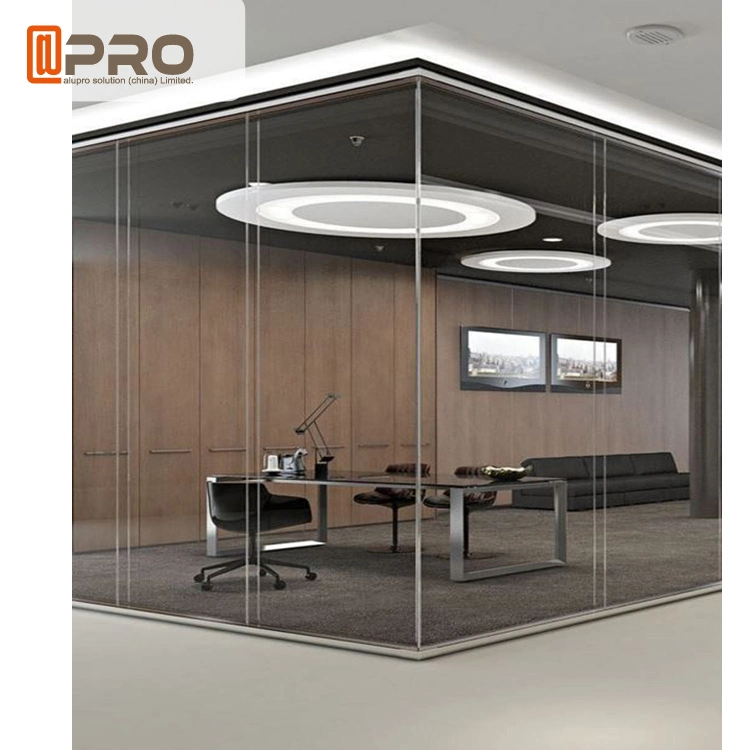 Customized Designs Soundproof Material Aluminum Workstation Glass Partitions