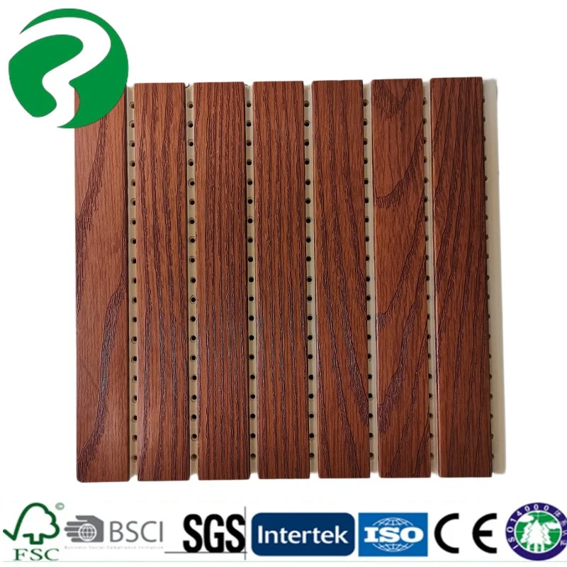 Natural Color Wood Plastic Composite Sound Absorbing Panel for Office