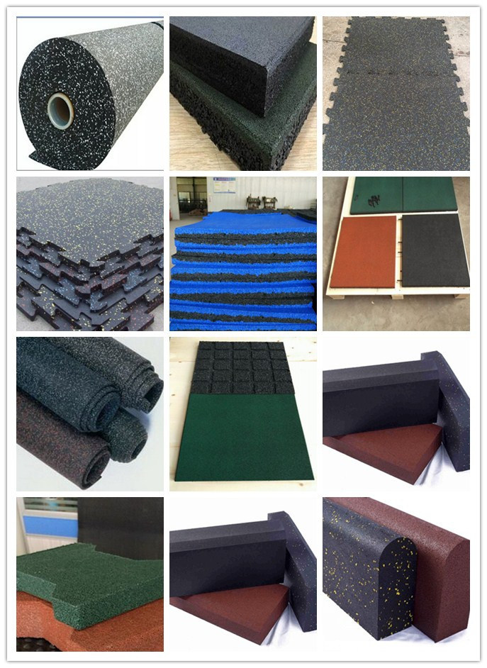 Crossfit Gym Rubber Flooring Rubber Tile Rubber Mat for Gym Equipment