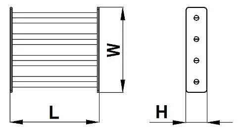 Grate Magnet with Stainless Steel Rod Baffles