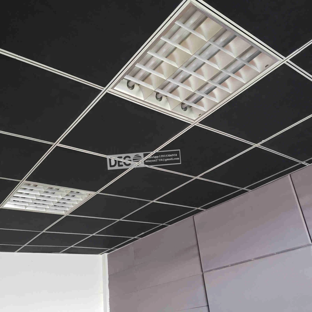 Acoustic Fiberglass Ceiling Board Fire Retardant Sound Absorbing Soundproof Material