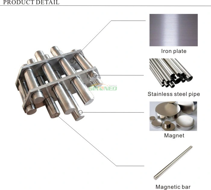 Grate Magnet with Stainless Steel Rod Baffles