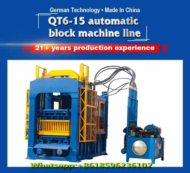 Best Quality Qt6-15 Concrete Paving Making Machine in Kenya Brick Block Machine