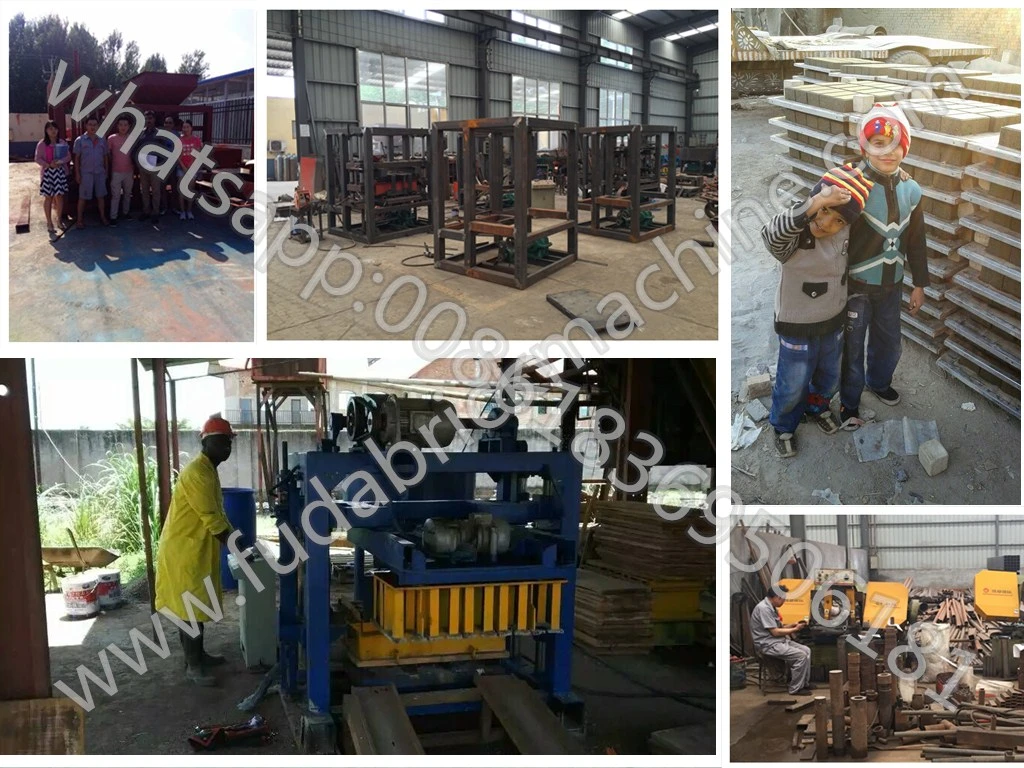 Fuda Qt4-15 Automatic Zig Zag Brick Machine Cabro Block Machine Solid Block Brick Making Machine