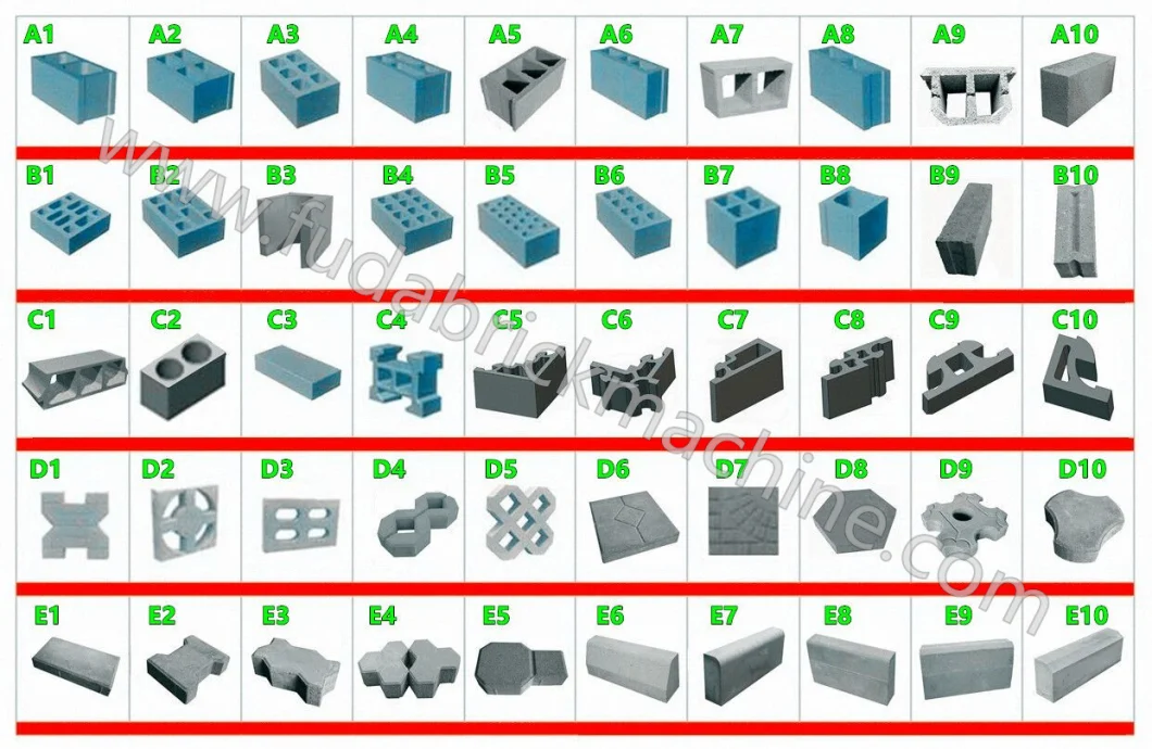 Semi Automatic Block Production Line Qt4-24 Brick Machine Equipment