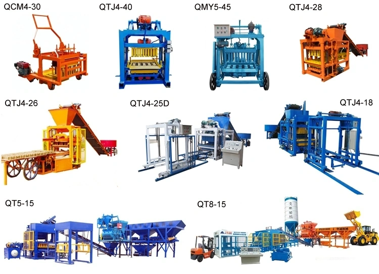 China Automatic Hydraulic Qt5-15 Concrete Block Machine Hollow Block Machine