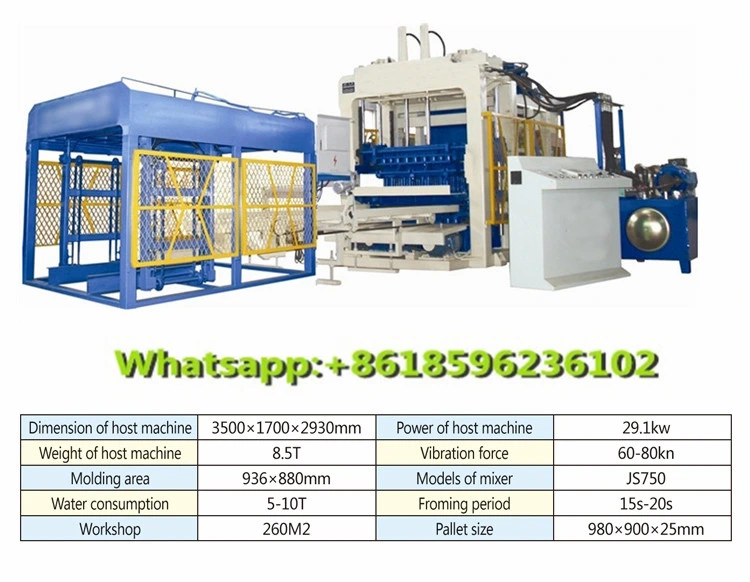 Qt8-15 Hollow Bricks Making Machine Price in Kerala Paving Bricks Manufacturing Process Block Machine Head