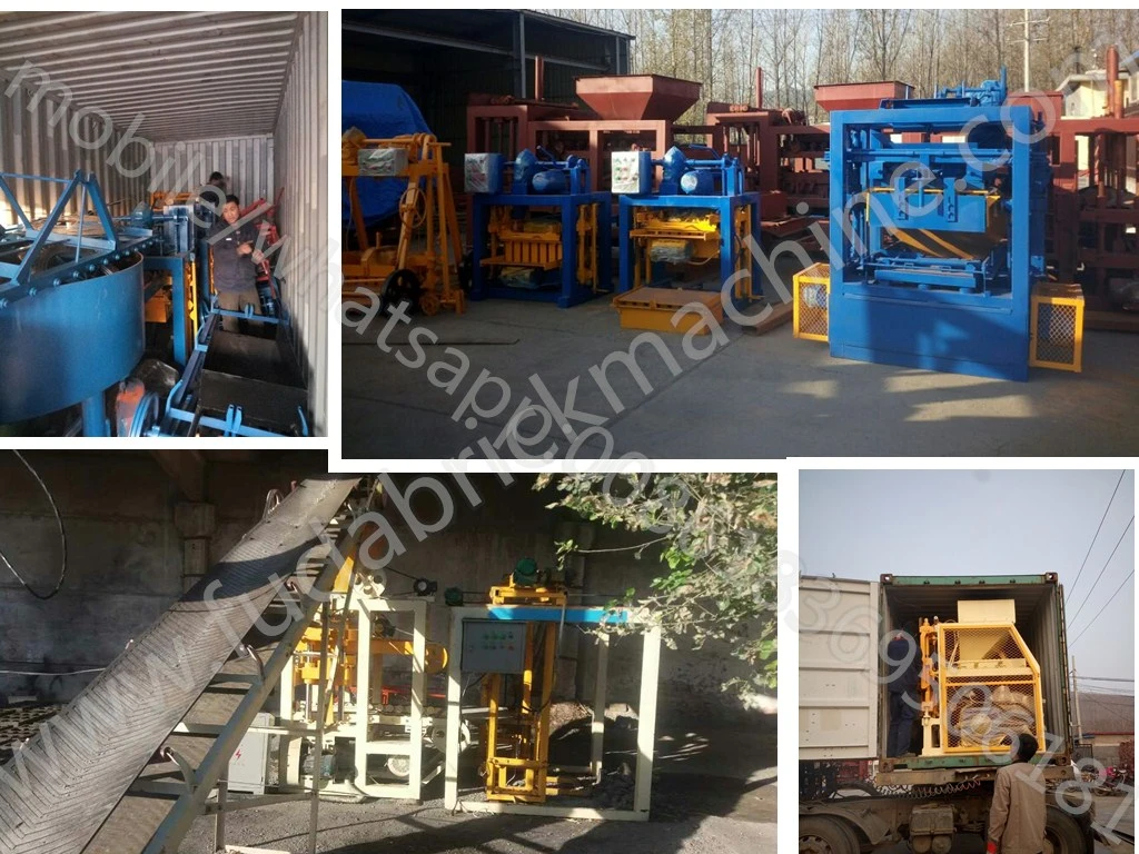 Fuda Qt4-15 Automatic Zig Zag Brick Machine Cabro Block Machine Solid Block Brick Making Machine