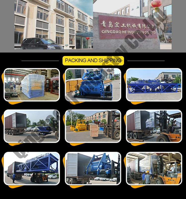 Cement Hollow Block Production Line Qt12-15 Automatic Concrete Block Making Machine Bangladesh