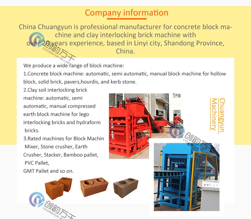 Cy4-10 Small Scale Interlocking Brick Machine Clay Gypsum Block Machine Paver Block