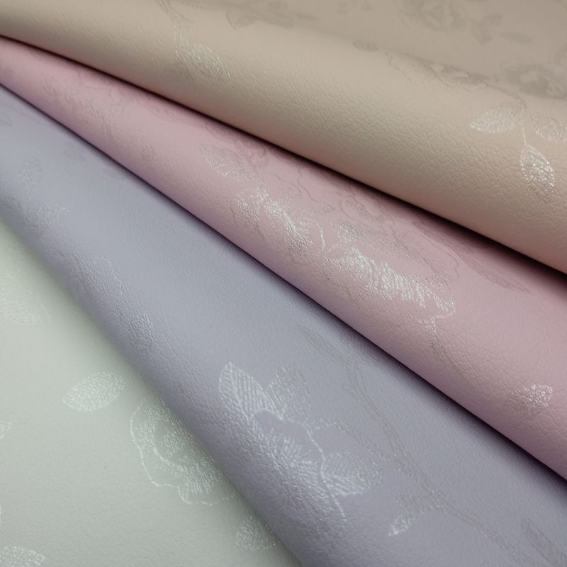 Printing Flower Artificial Synthetic Faux PU Leather for Chair/Decoration -Ld3&Ld73