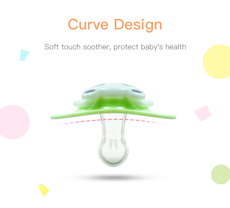 BPA Free Baby Silicone Nipple with Anti-Dusk Cover Animal Pattern
