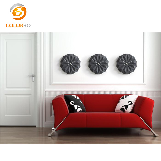 New Design Polyester Fiber Luxury Wall Clock for Decoration