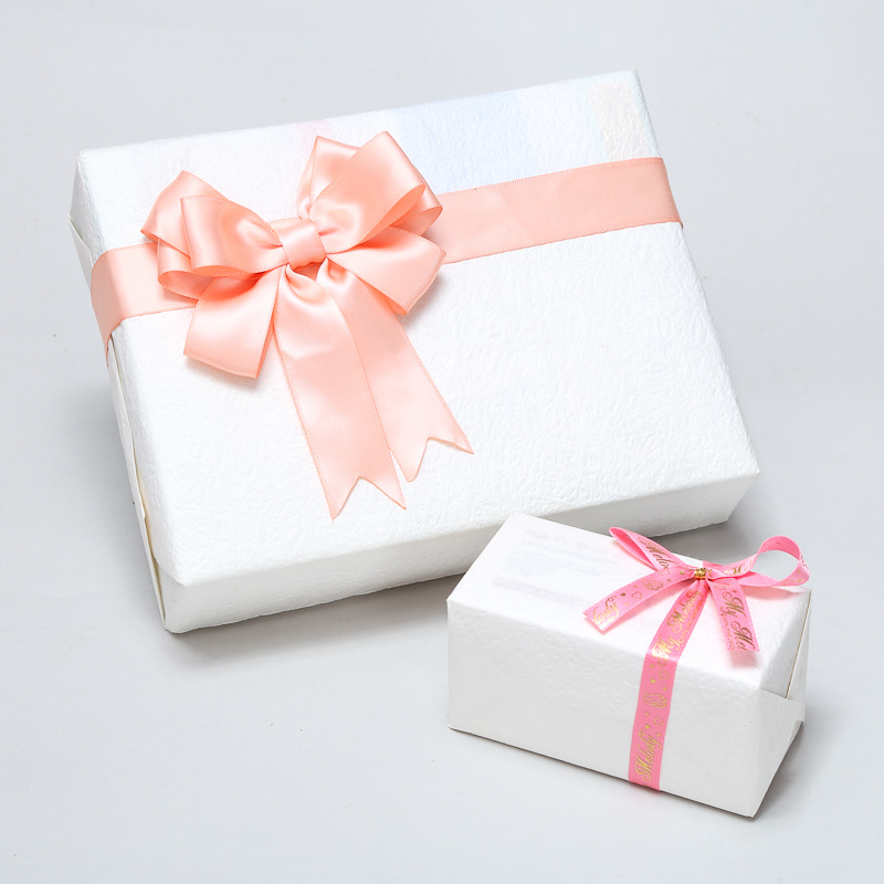 Custom Printed Red Ribbon Bowknot with Logo for Gift Box Decoration/Holiday Decoration/Christmas Decoration