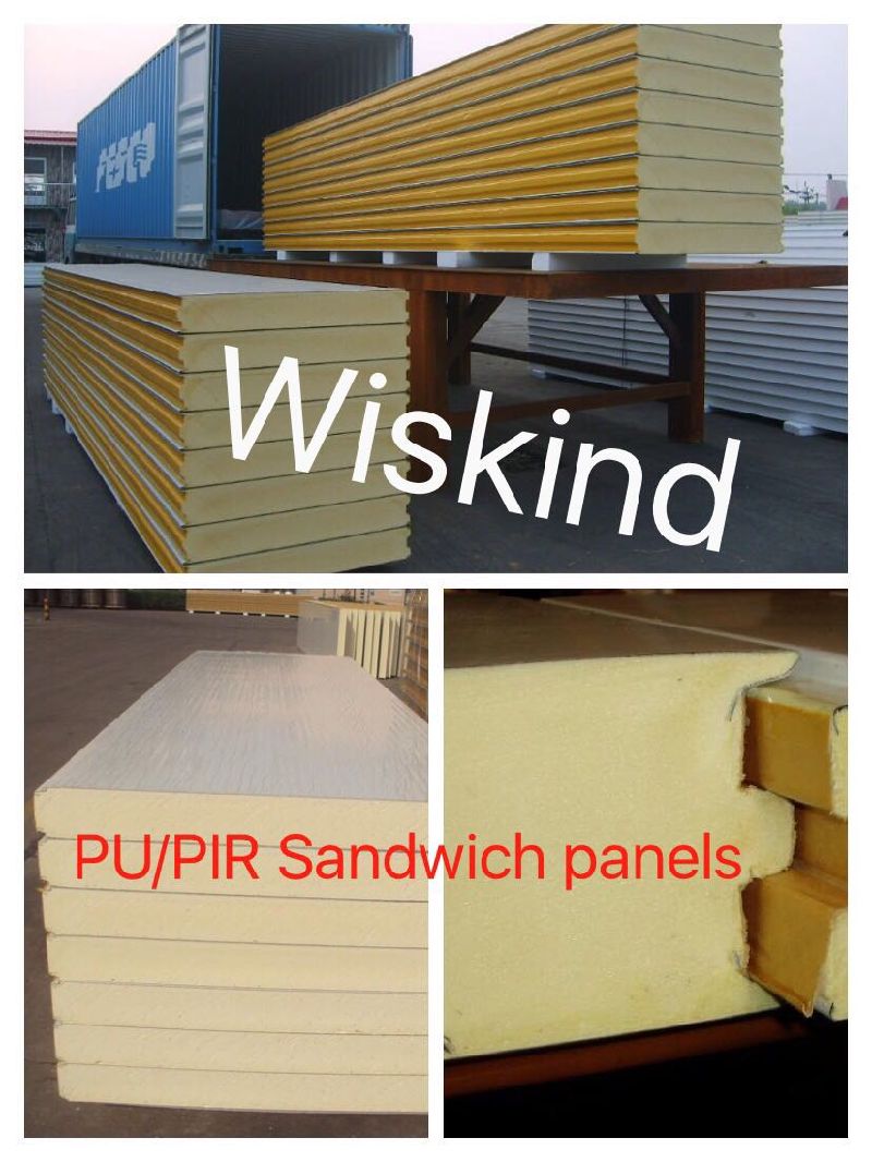 EPS/Rock Wool/Glass Wool/PU Sandwich Panel Decoration Material with Low Price