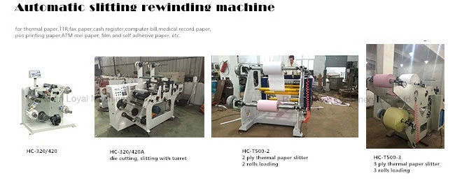 Bank Roll/ Cash Register Paper Roll Slitting Rewinding Machine